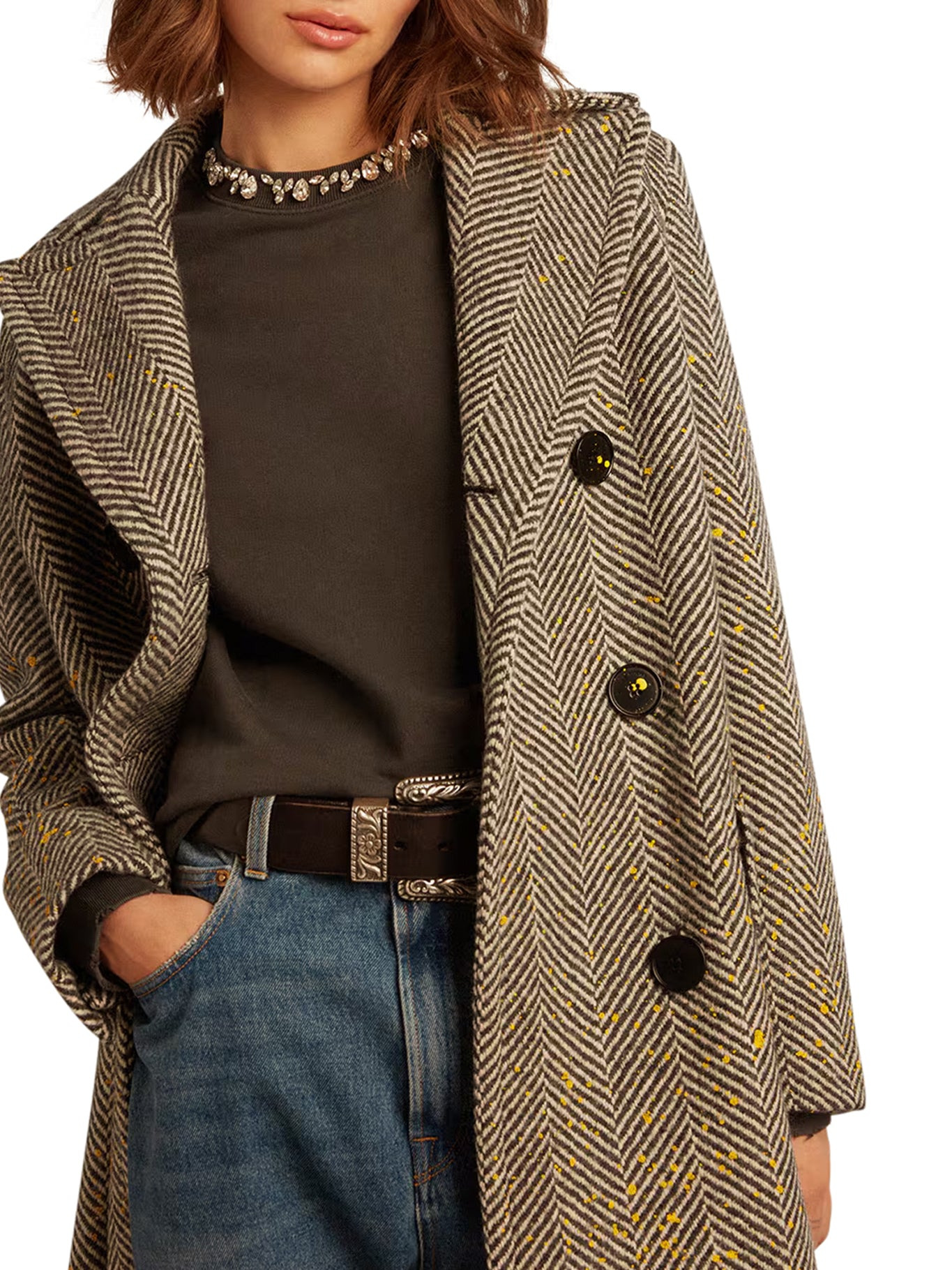 CRYSTAL-EMBELLISHED CREW-NECK SWEATSHIRT - 3