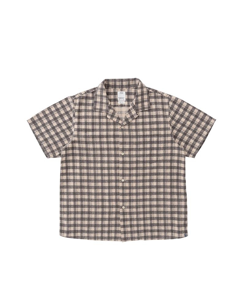 FAIRWAY SHIRT S/S KHADI CHECK PINK - 1