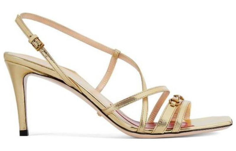 GUCCI (WMNS) Gucci Victoria Strappy Horsebit Sandal 'Platino' 695214-B8B00-8053 outlook