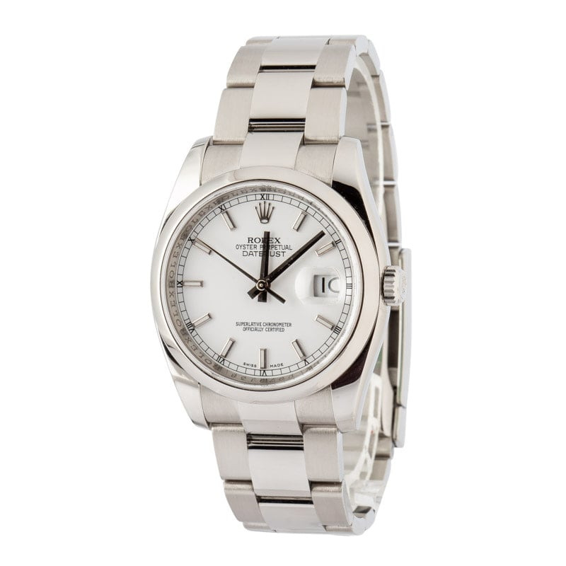 Rolex Datejust Ref 116200 White Dial - 2