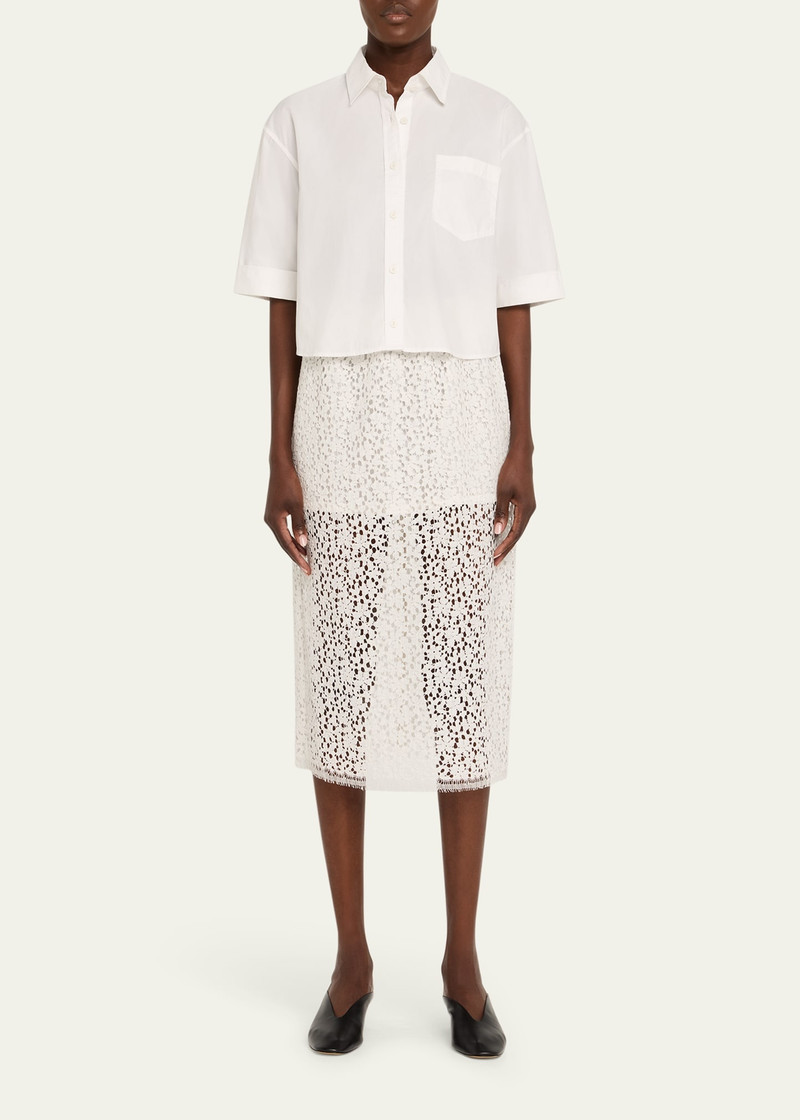 MARIA McMANUS Cropped Oversized Button-Front Shirt outlook