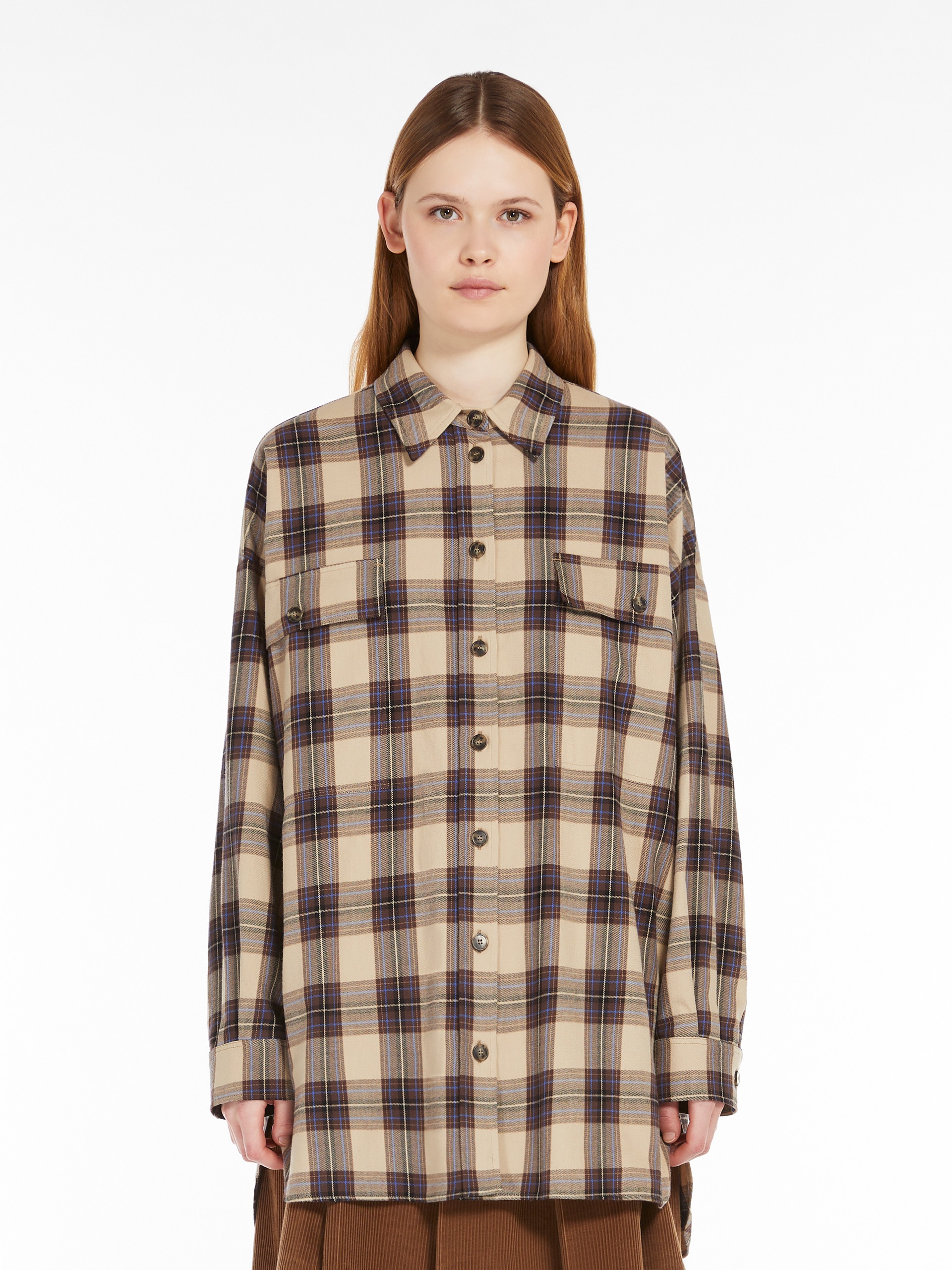 BOBBIO Chequered flannel shirt - 3
