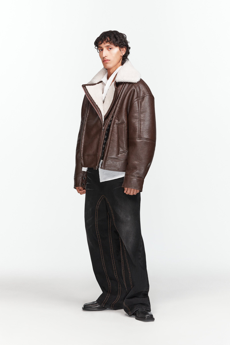 Hook and Eye Shearling Jacket 5
