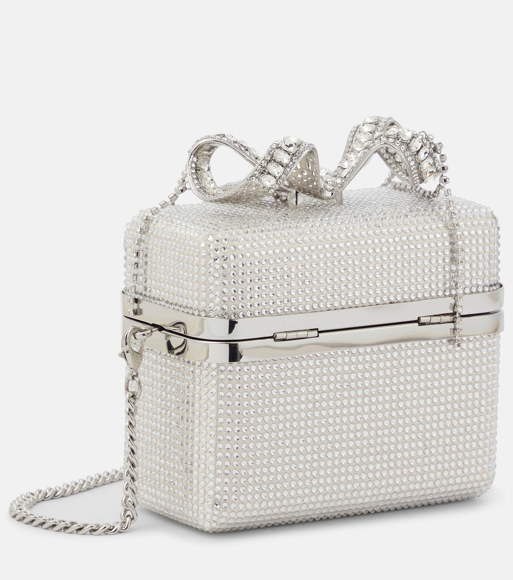 The Bow Micro embellished tote bag - 4