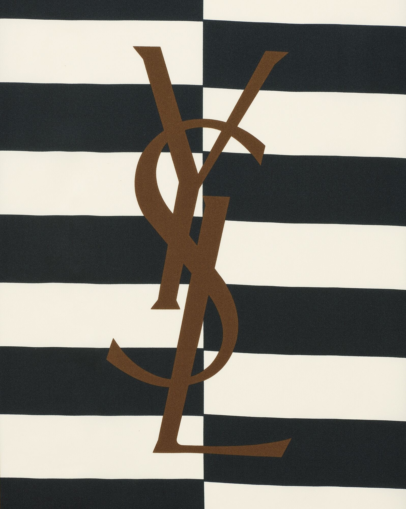 monogram scarf in silk twill - 3