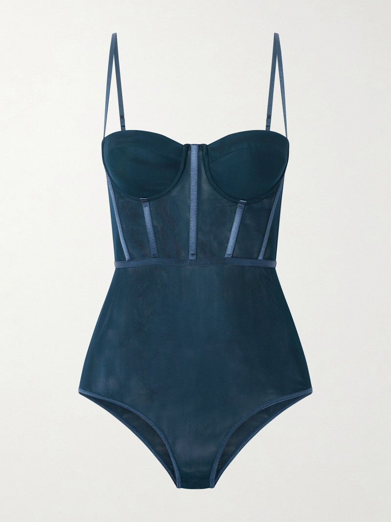 Rebellion Mesh Corset Bodysuit 1