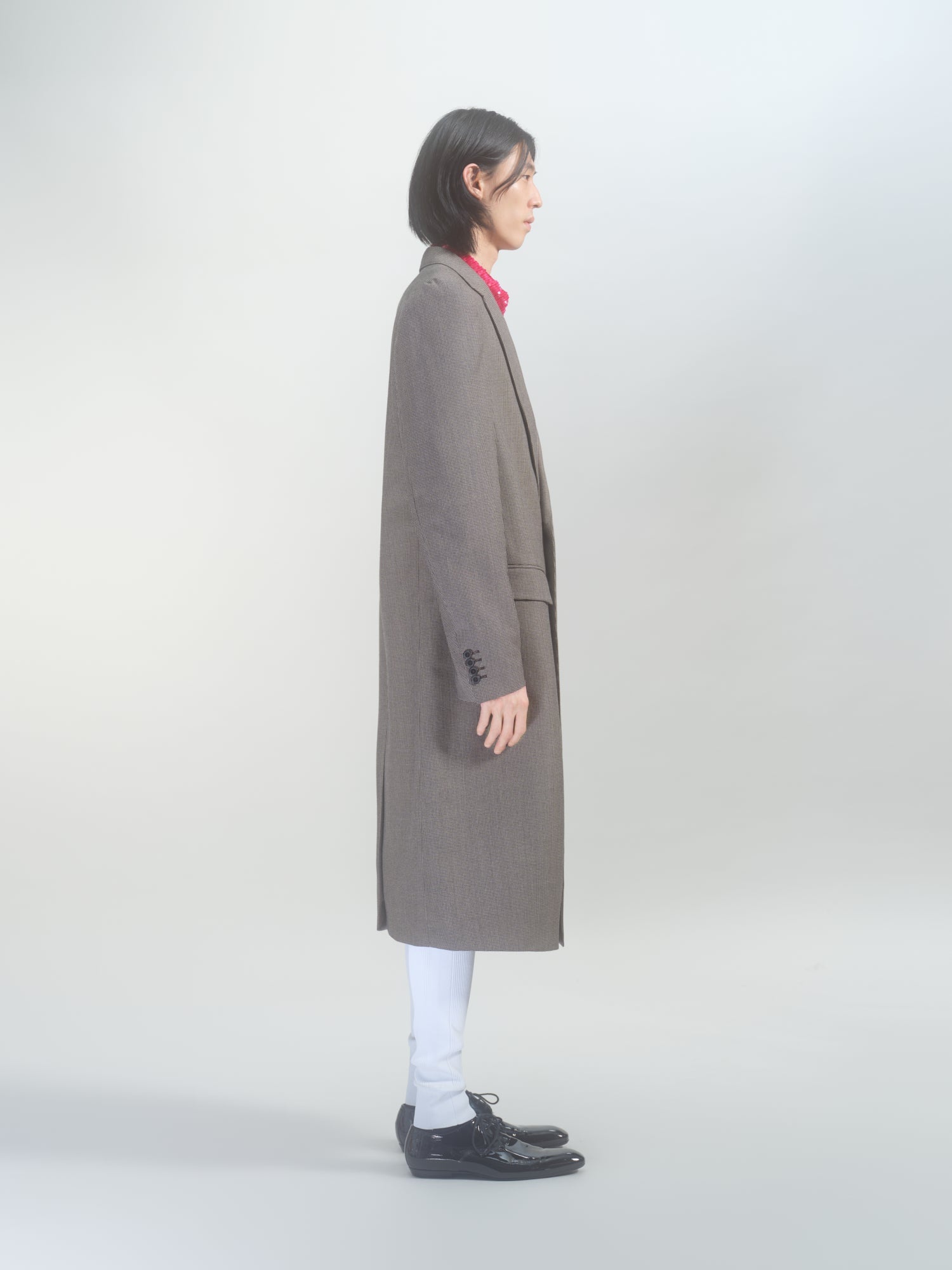 WOOL TWEED COAT - 3