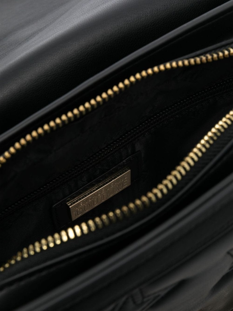logo-plaque embellished crossbody bag 5