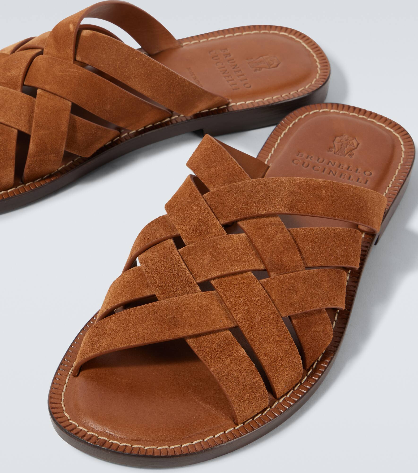 Woven suede sandals - 3