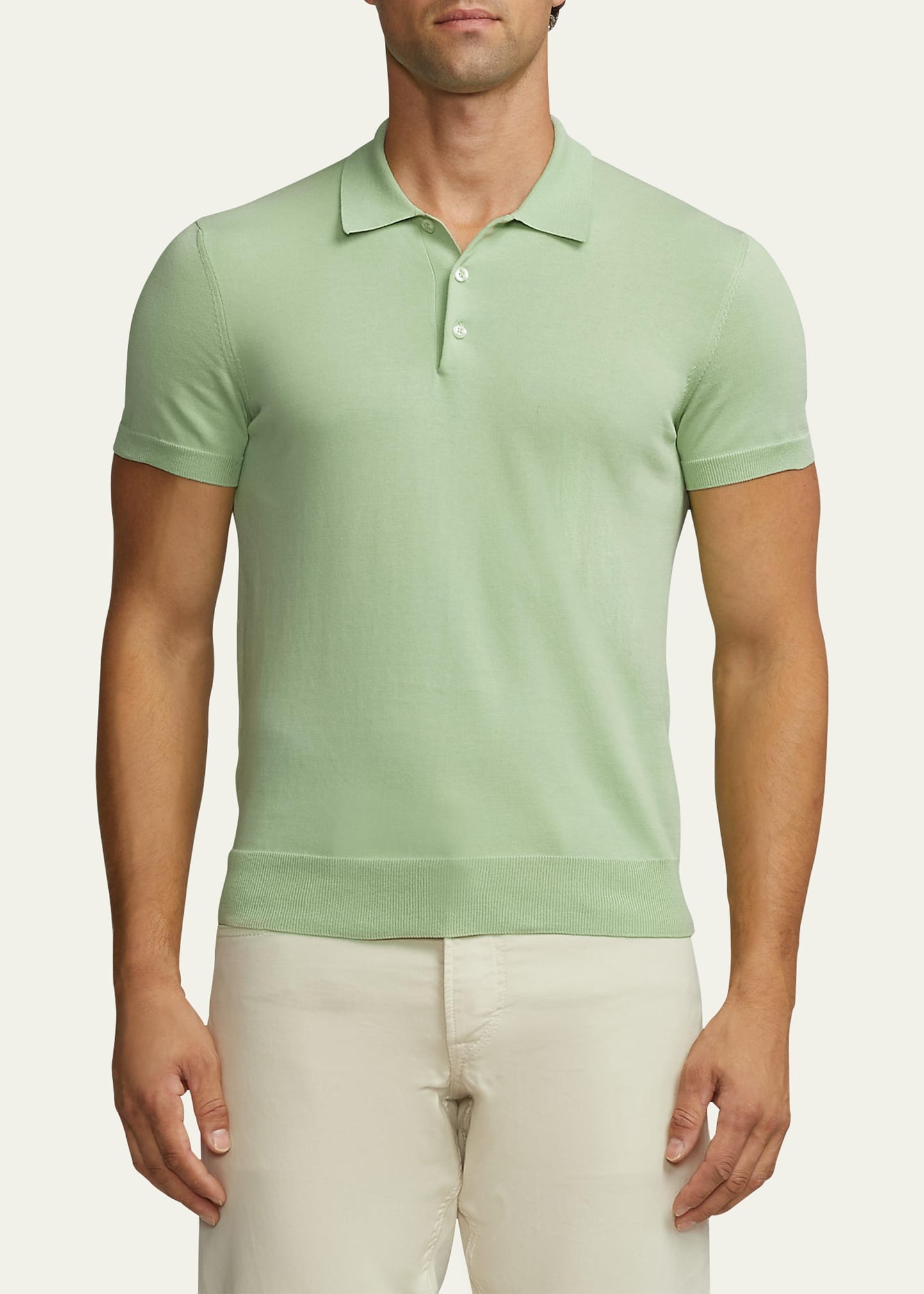 Men's Solid Polo Shirt - 4