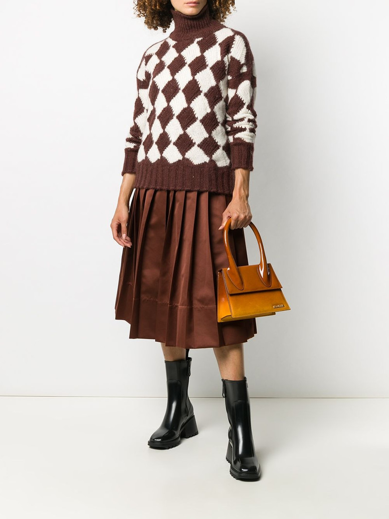 Plan C geometric roll-neck jumper outlook