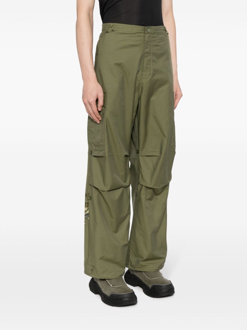 Blaze Samurai-embroidered cargo trousers - 4