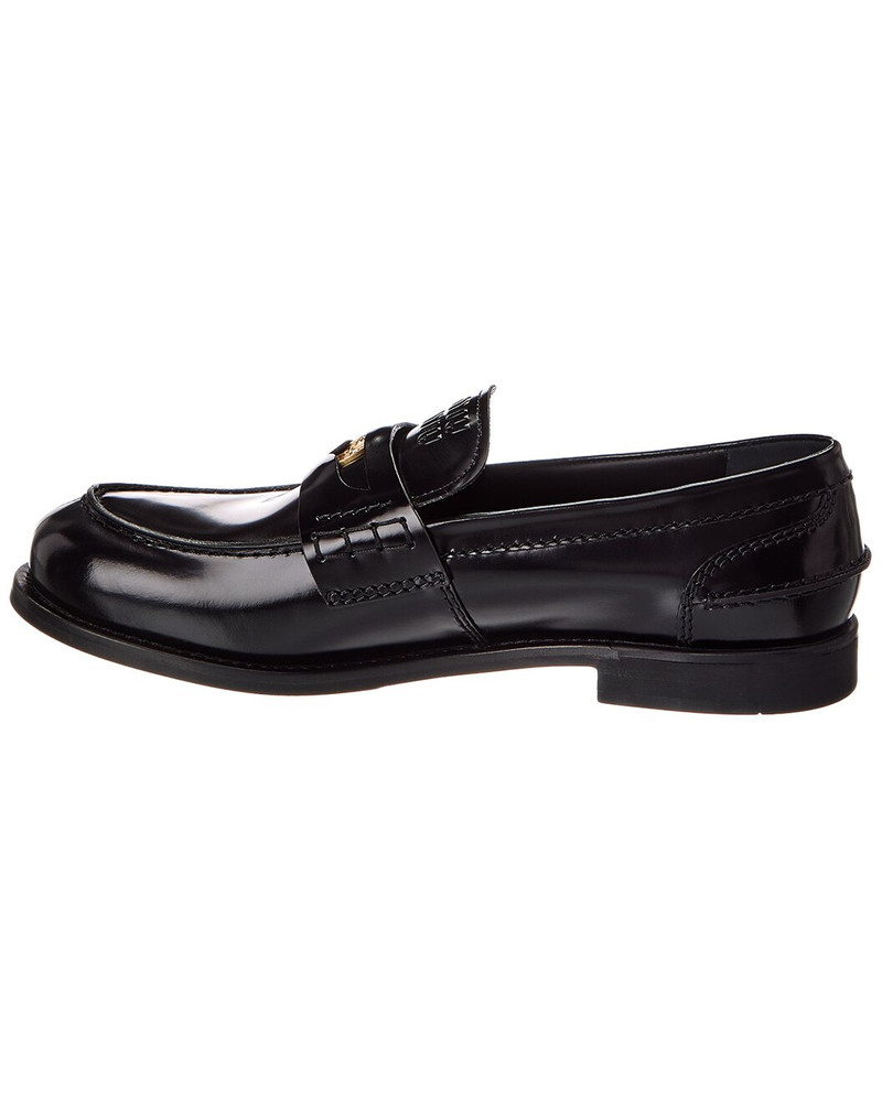 Miu Miu Miu Miu Leather Penny Loafer outlook