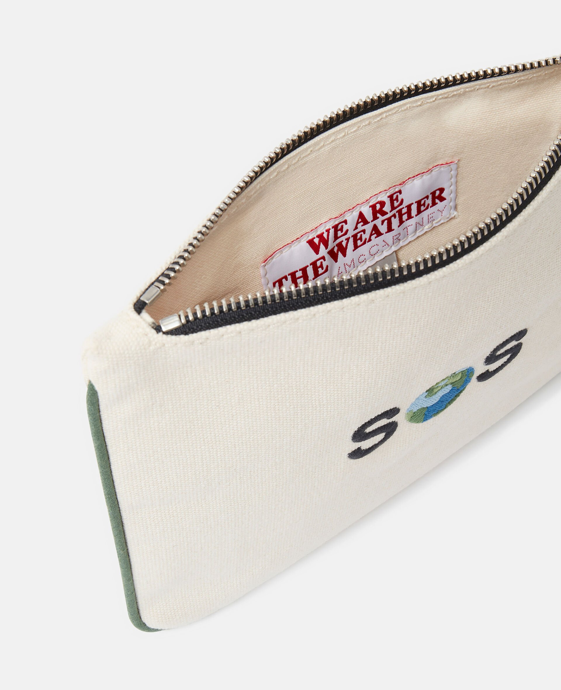 SOS Embroidered Zip Cardholder - 3
