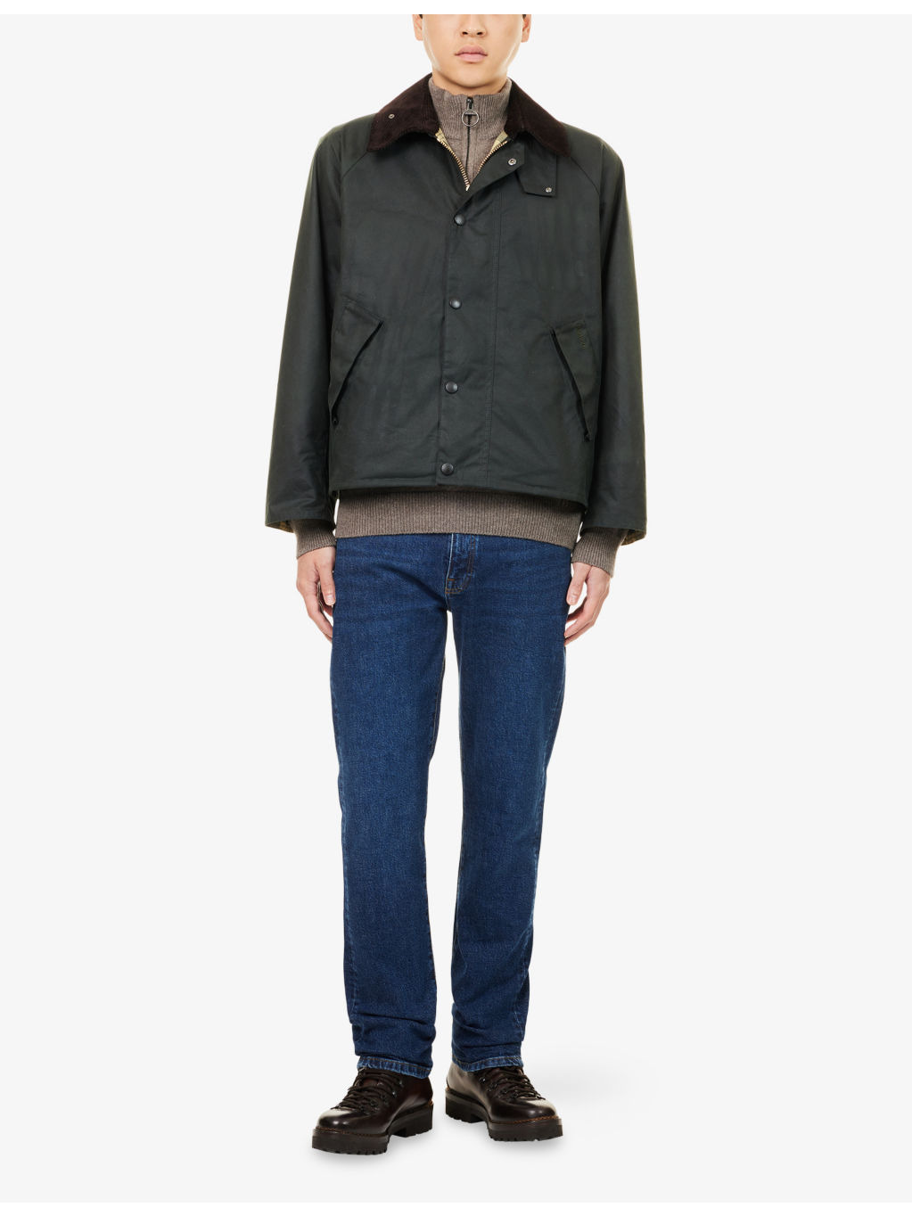 Modified Transport Check-Lined Waxed-Cotton Jacket - 2