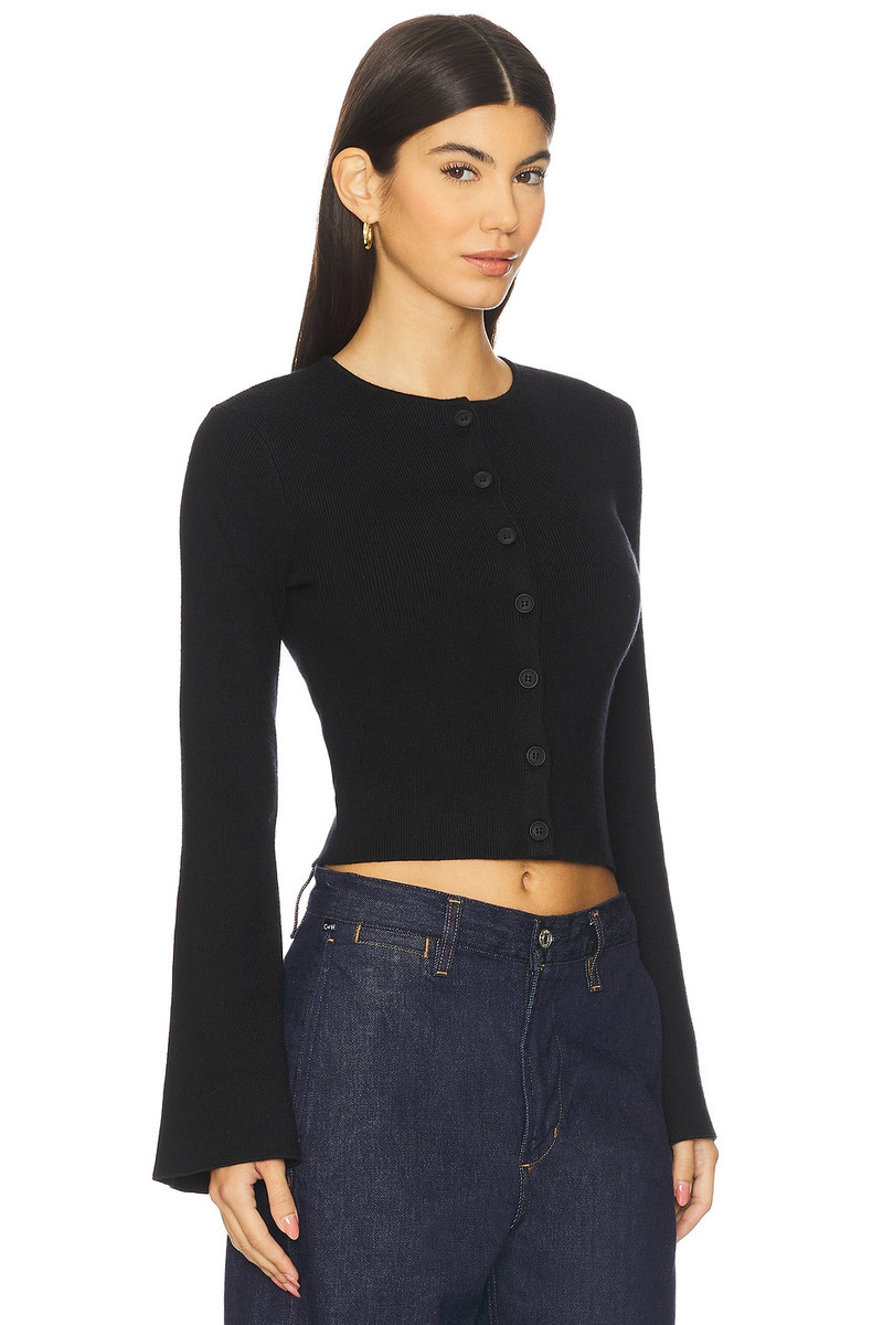 GOOD AMERICAN Bell Sleeve Knit Cardigan outlook