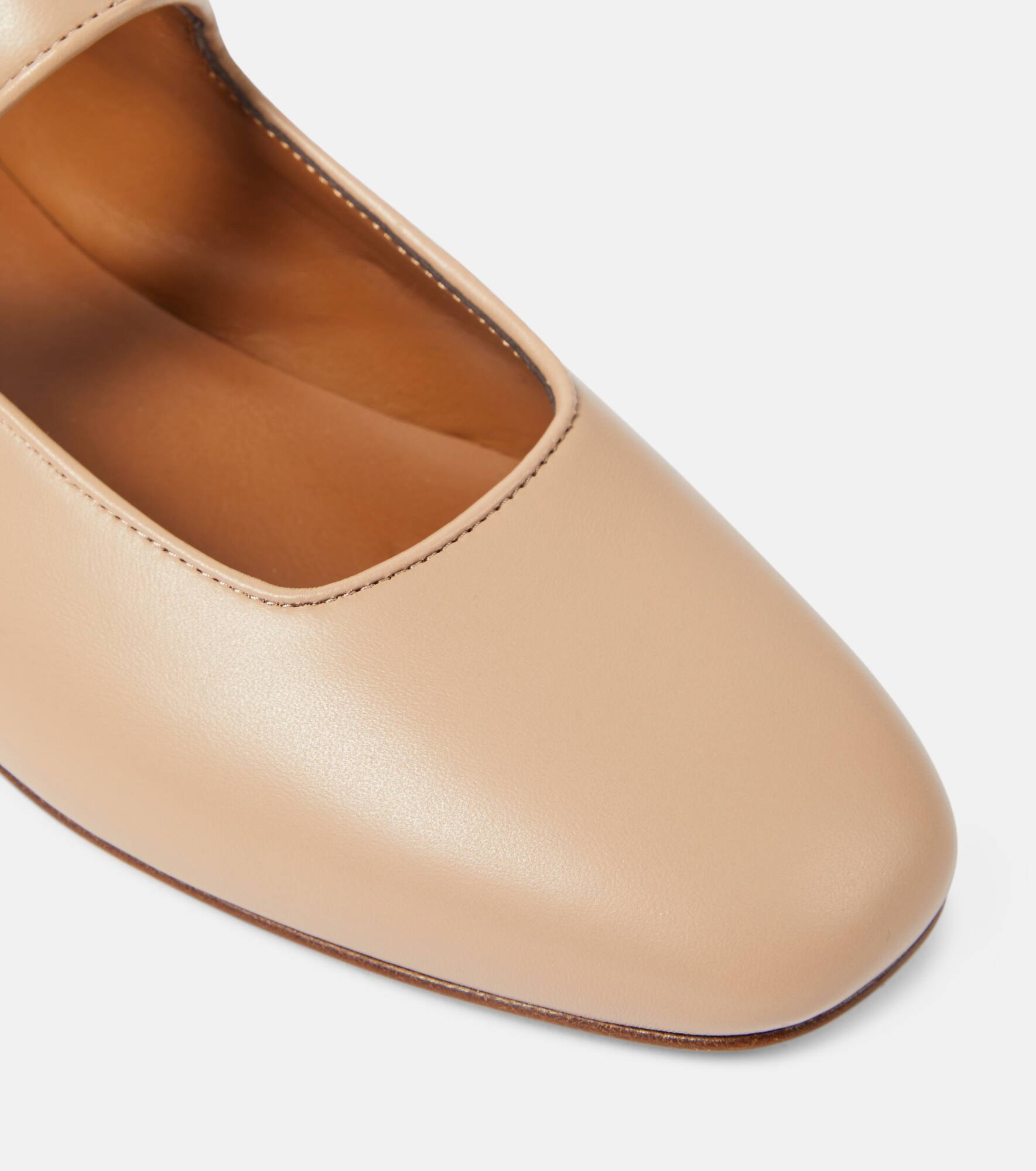 Leather ballet flats - 6