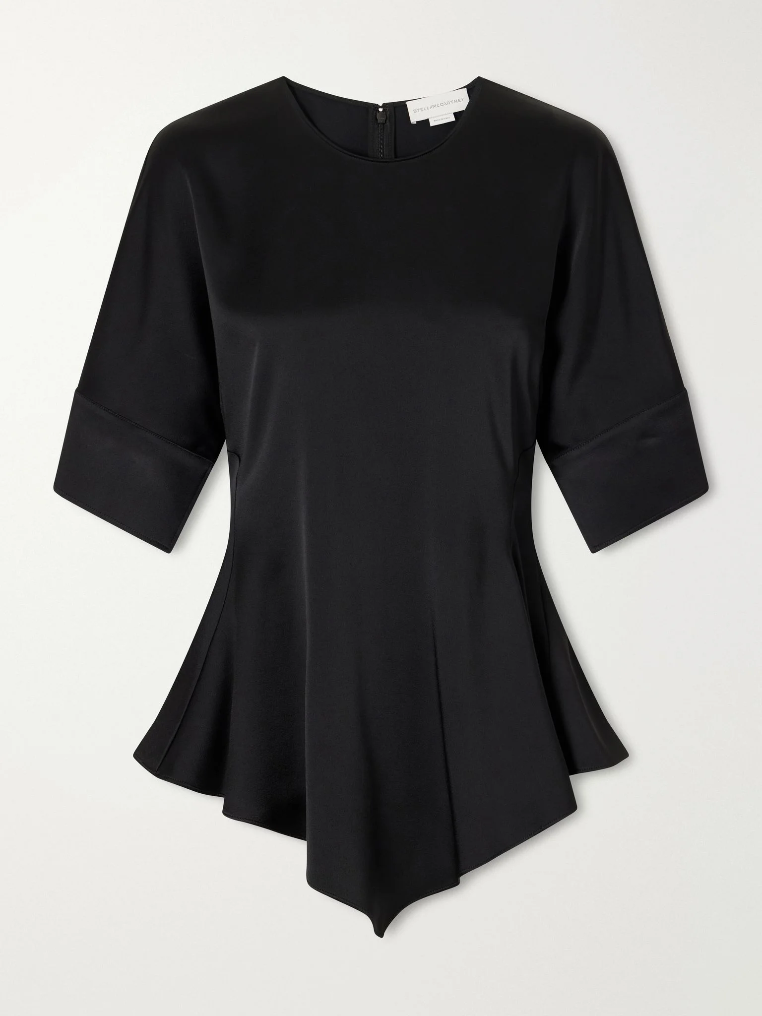 Satin blouse Black - 1