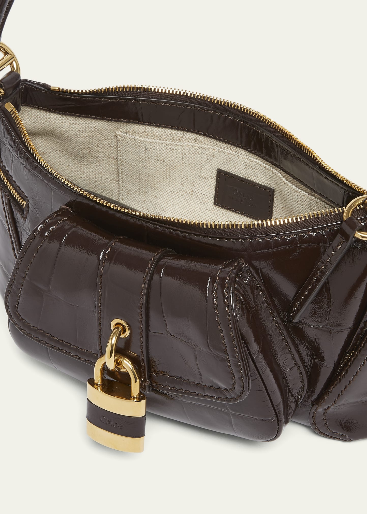 The 99 Shoulder Bag in Croc-Embossed Calfskin - 4