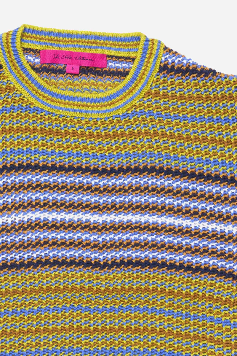 The Elder Statesman NOVA NET STRIPE WOMEN'S TOP outlook