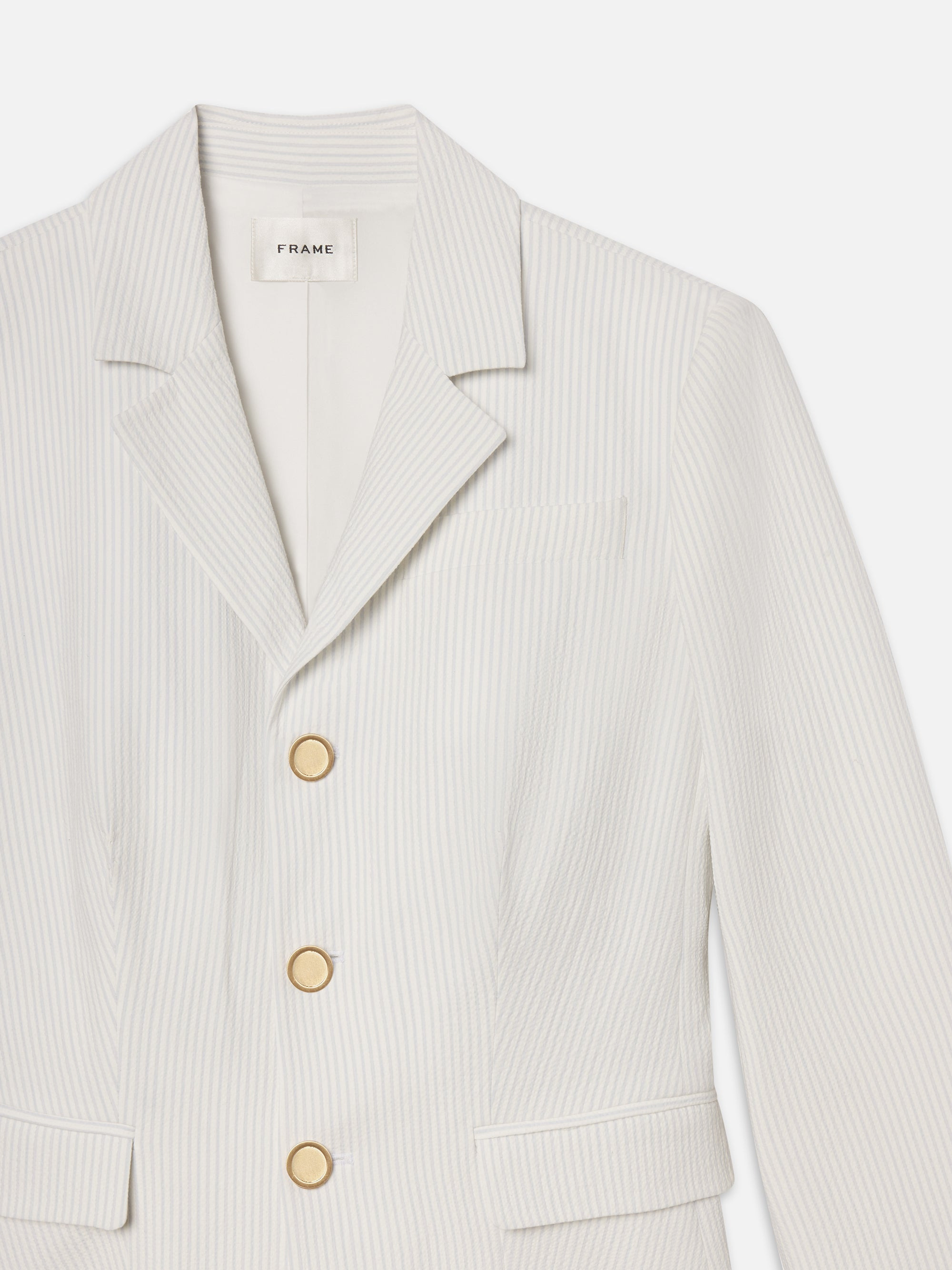 The Smart Blazer in Light Chambray Multi - 3