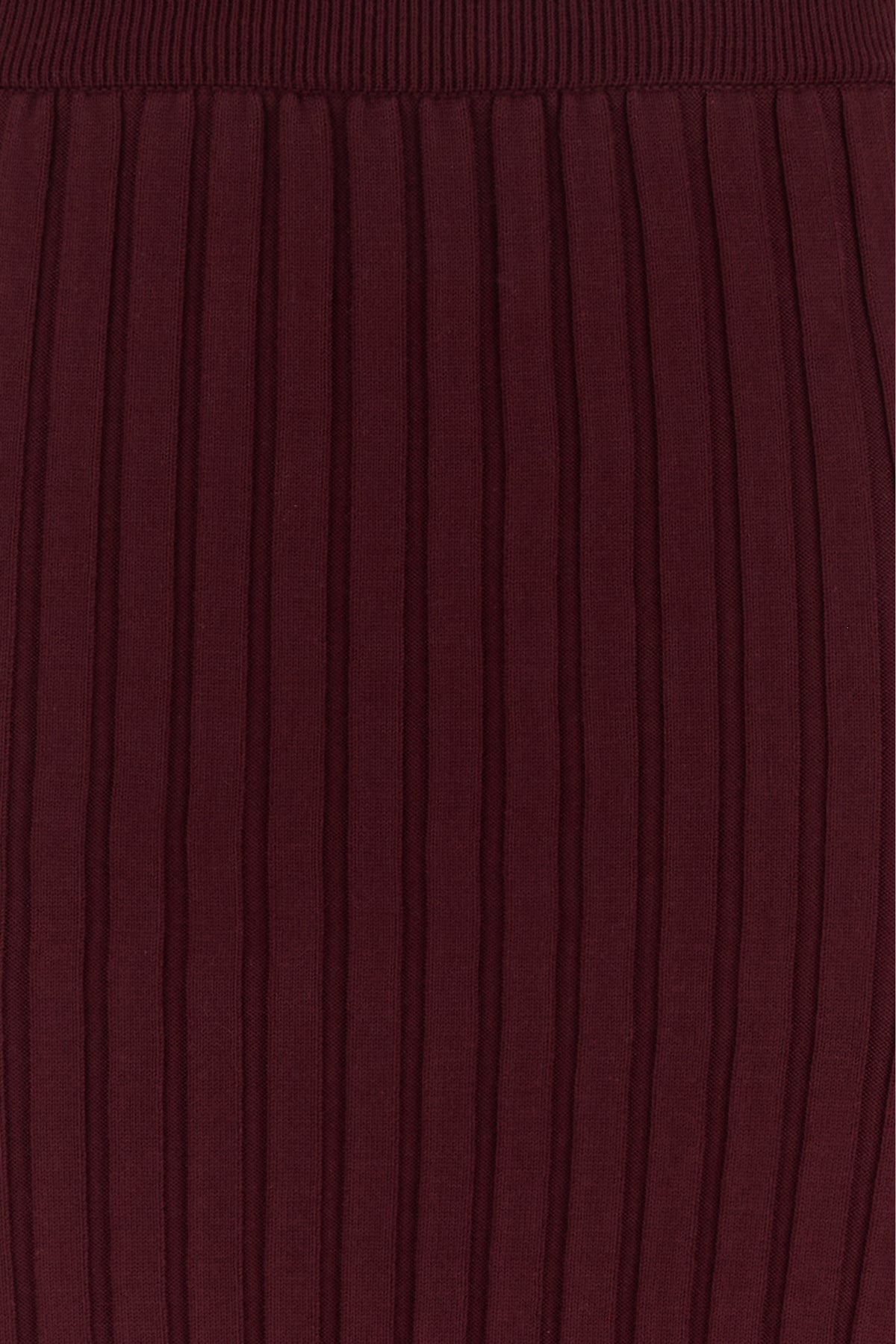 Burgundy cotton skirt - 3