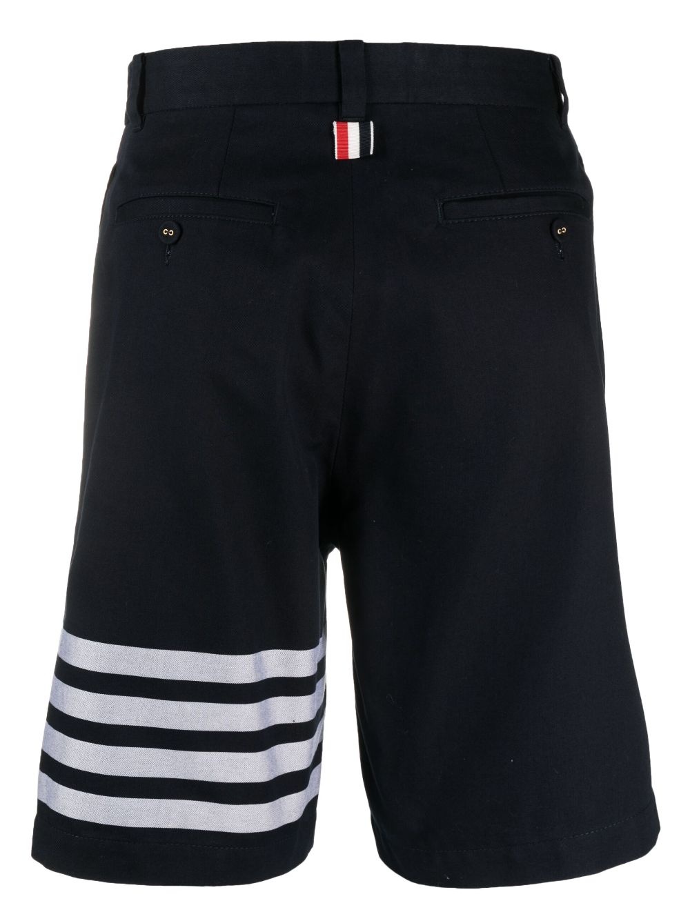 4 Bar-stripe cotton shorts - 2