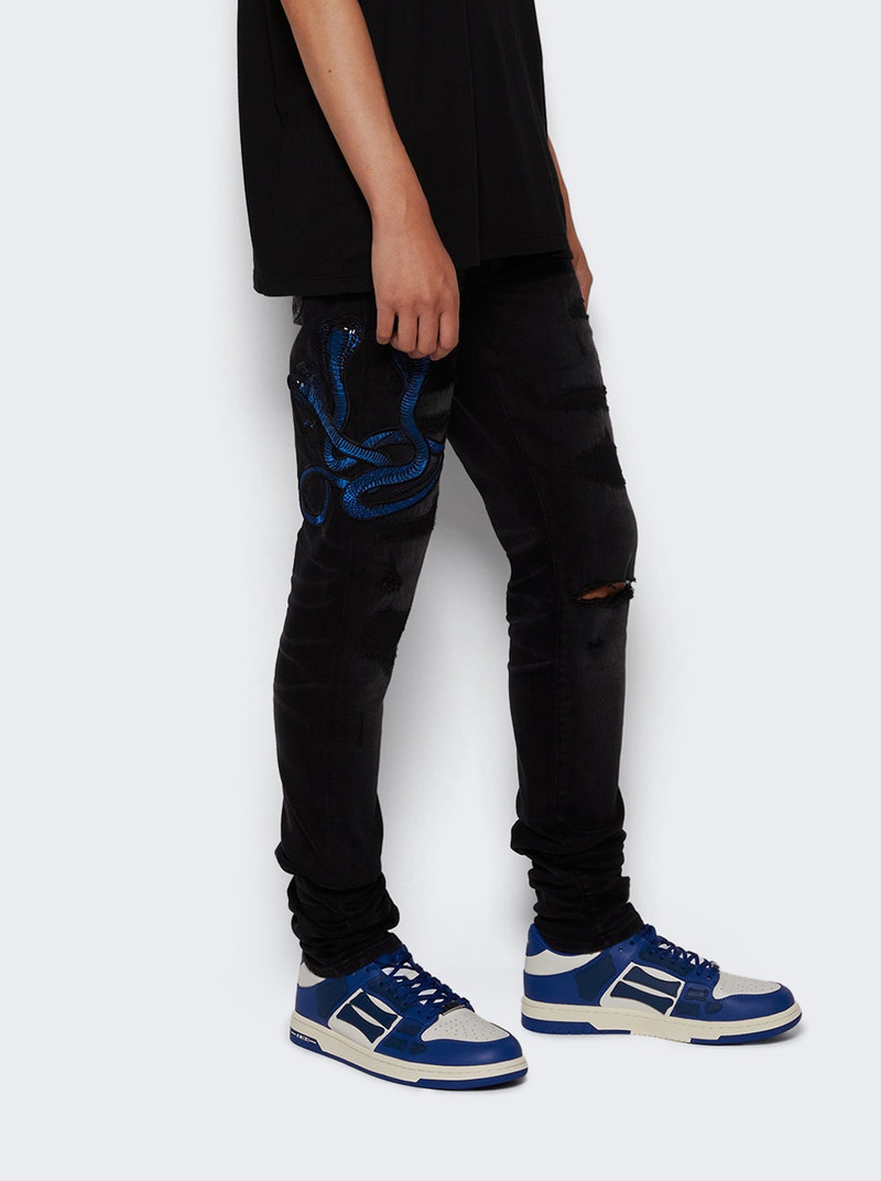AMIRI Skel Top Low Sneaker Blue White outlook