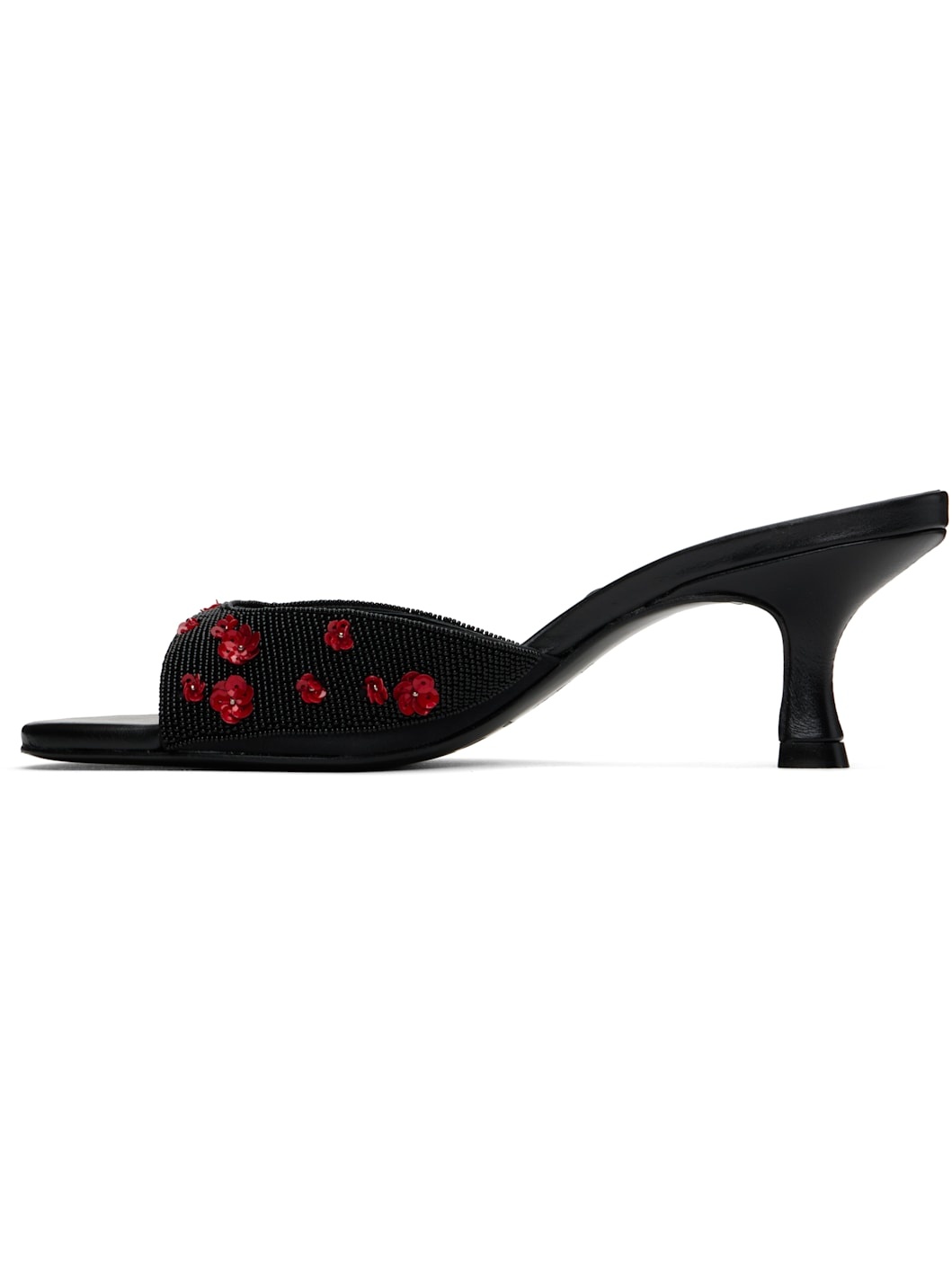 Black Brigitte Mules - 3