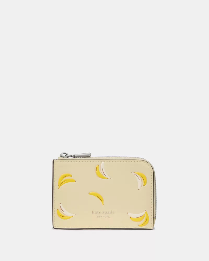 Banana Mini Zip Card Case 1