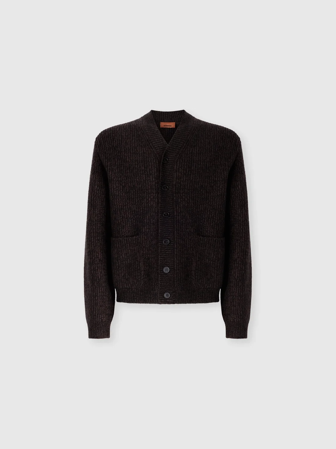 Wool and viscose mélange cardigan - 1