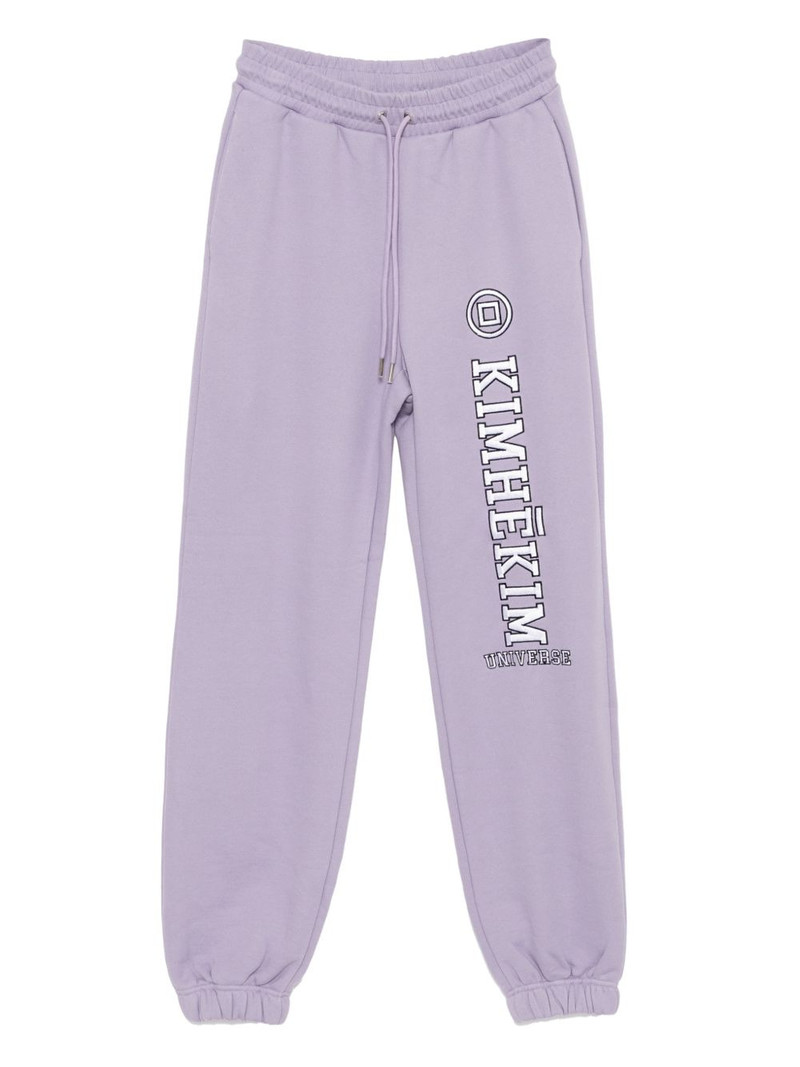 logo-appliqué track pants 1