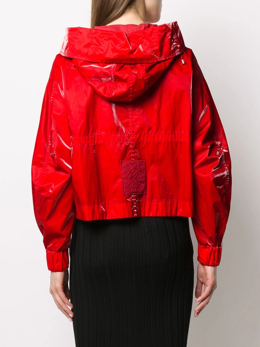 high-shine hooded jacket - 4