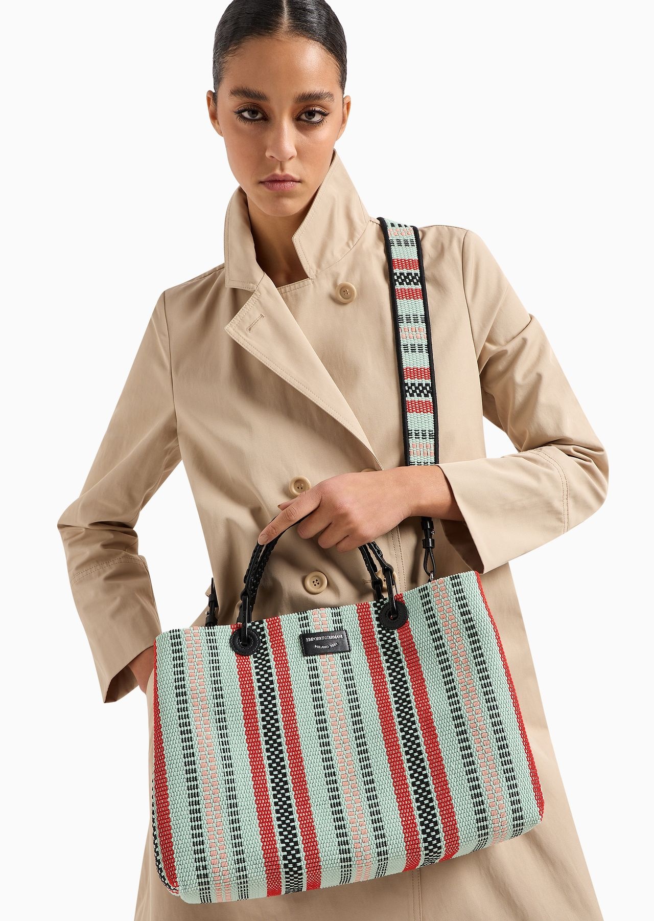 MyEA medium basketweave shopper bag - 7