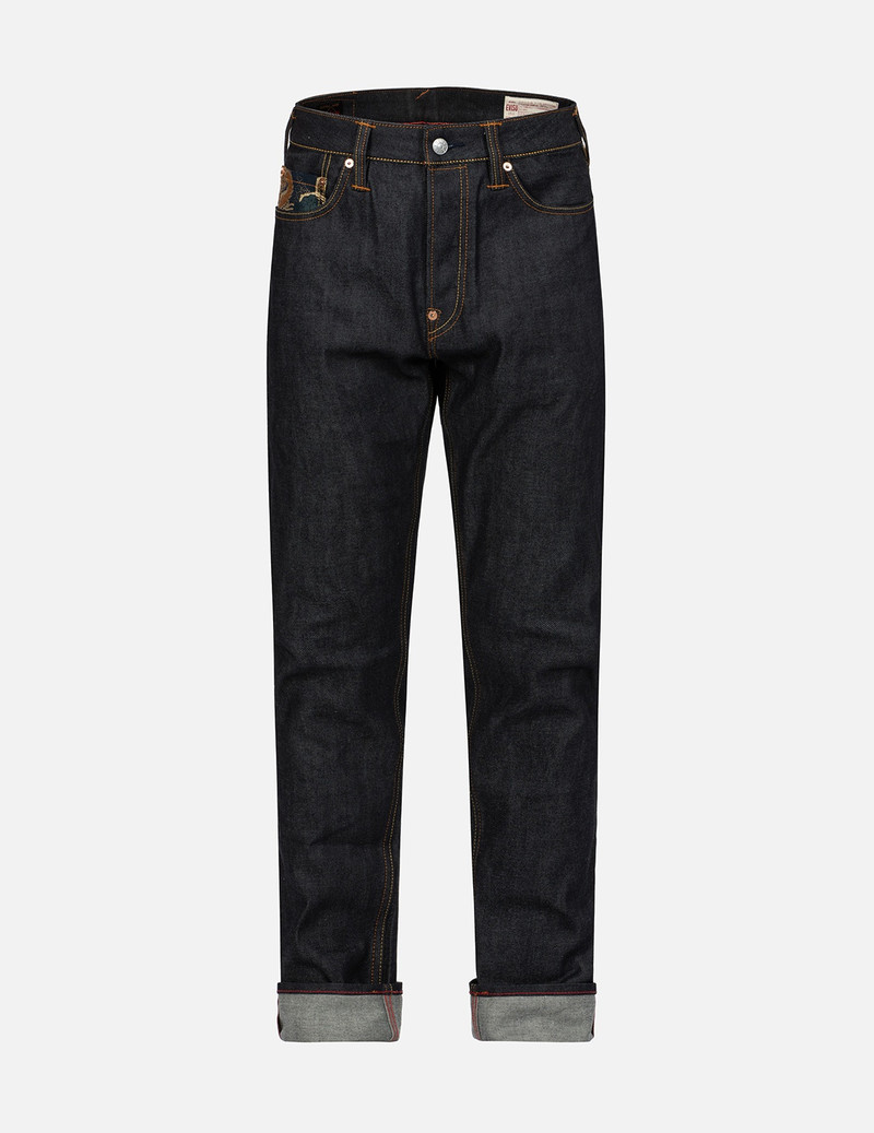 BROCADE AND SEAGULL MULTI-POCKET CARROT FIT JEANS #2017 1