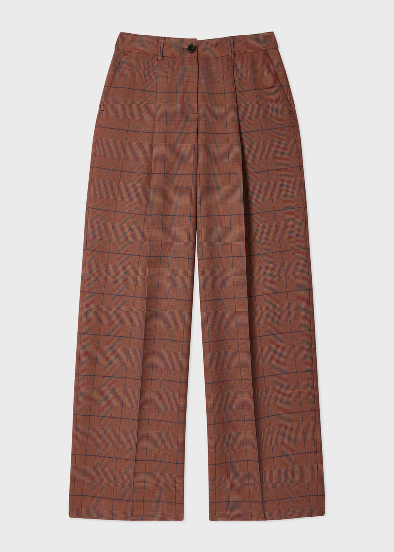 Women's Brown Check Suit 5