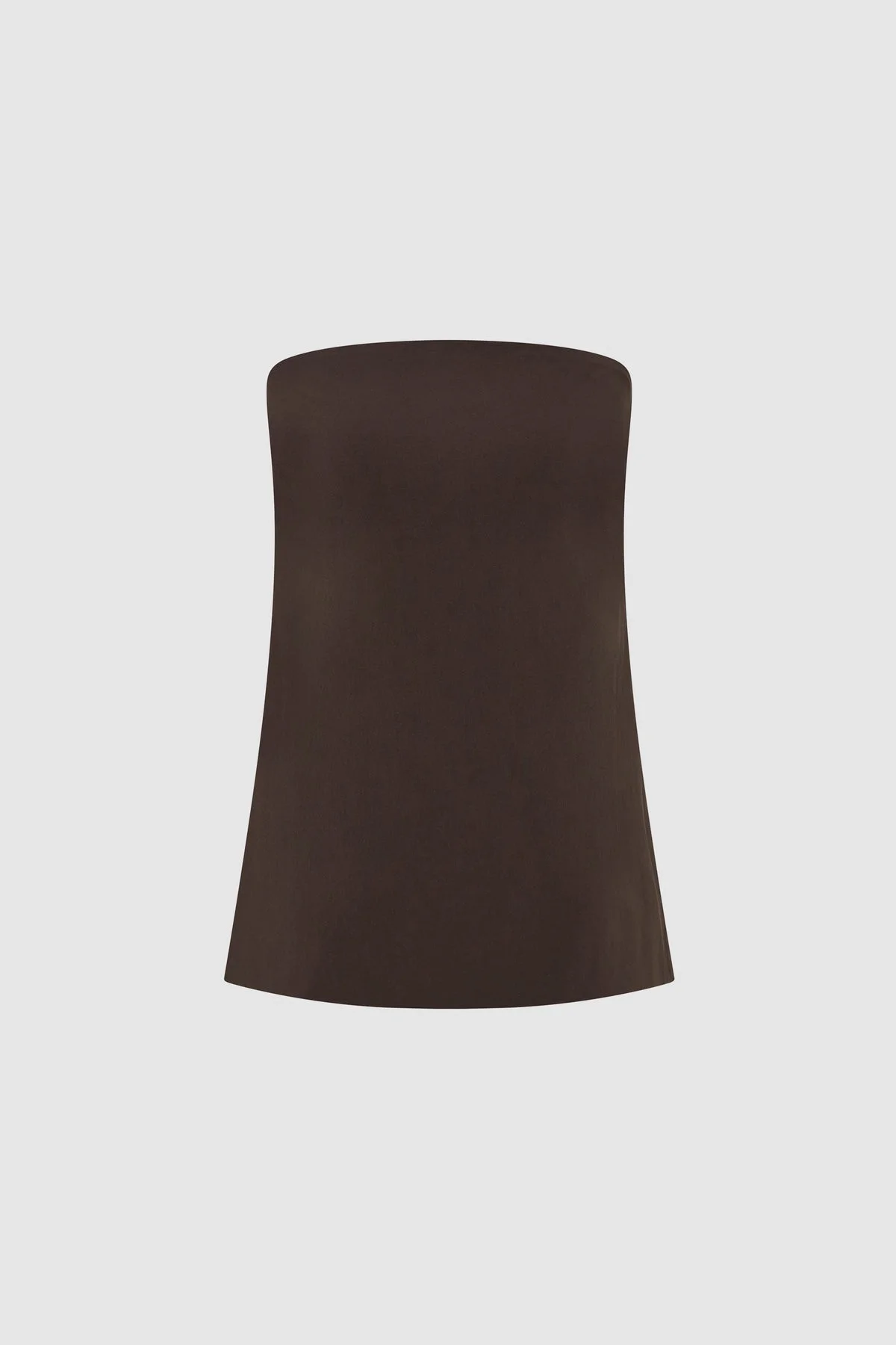 Strapless Rouleau Tie Top - Bark - 1