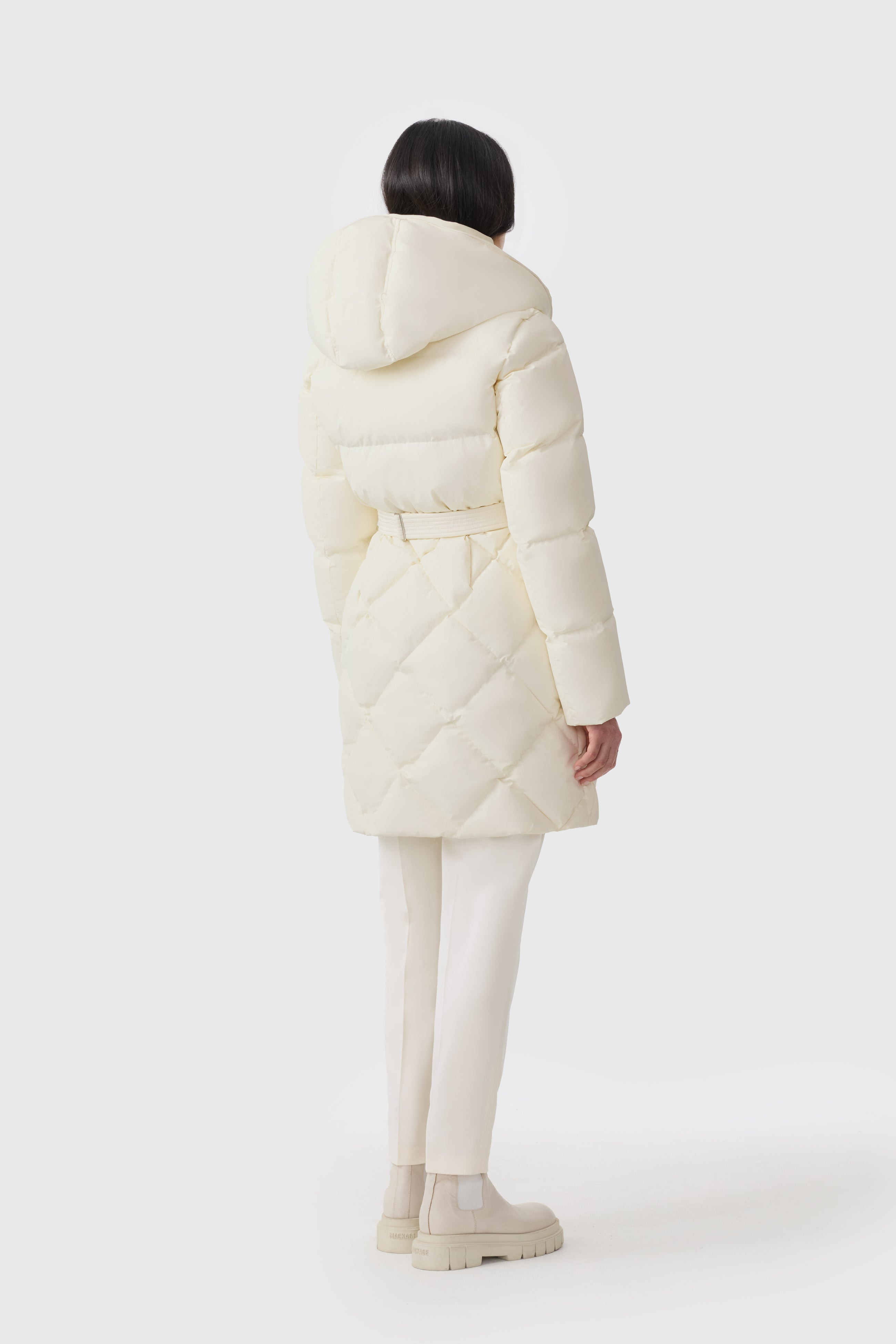AYUMI 2-in-1 Long Down Coat with Bib - 4