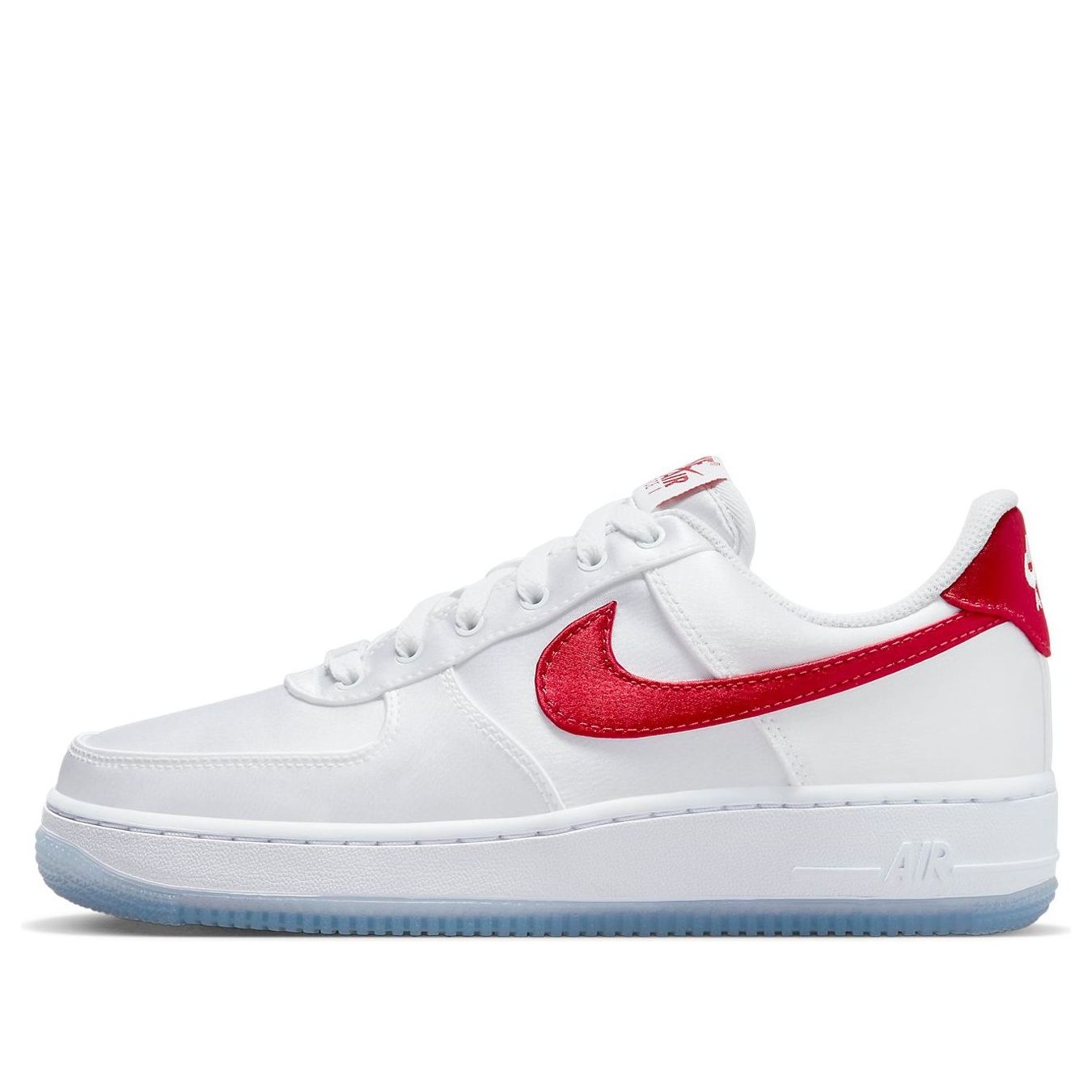 (WMNS) Nike Air Force 1 Low '07 'Satin White Varsity Red' DX6541-100 - 1