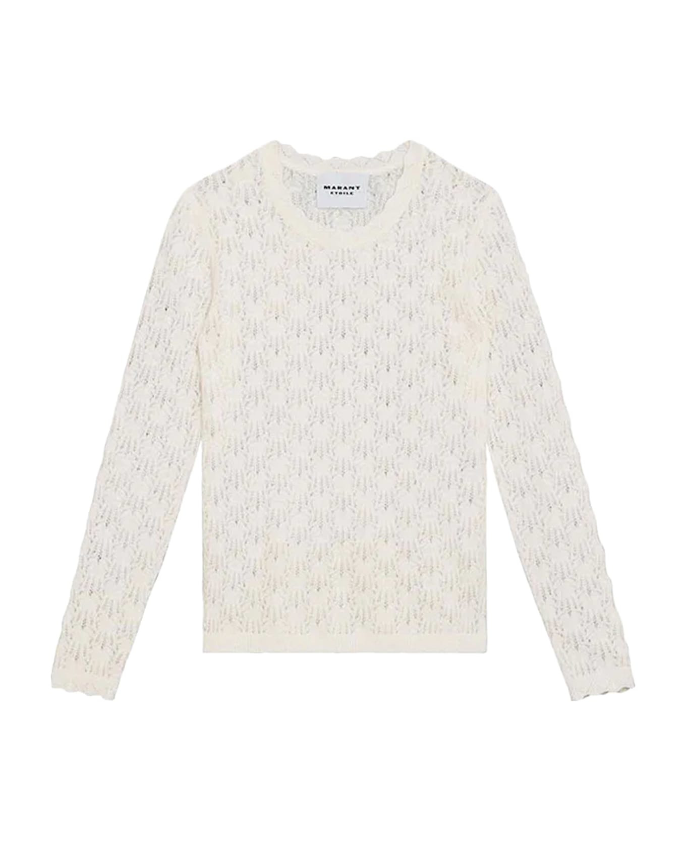 Obeline Perforated Alpaca Blend Sweater - 1
