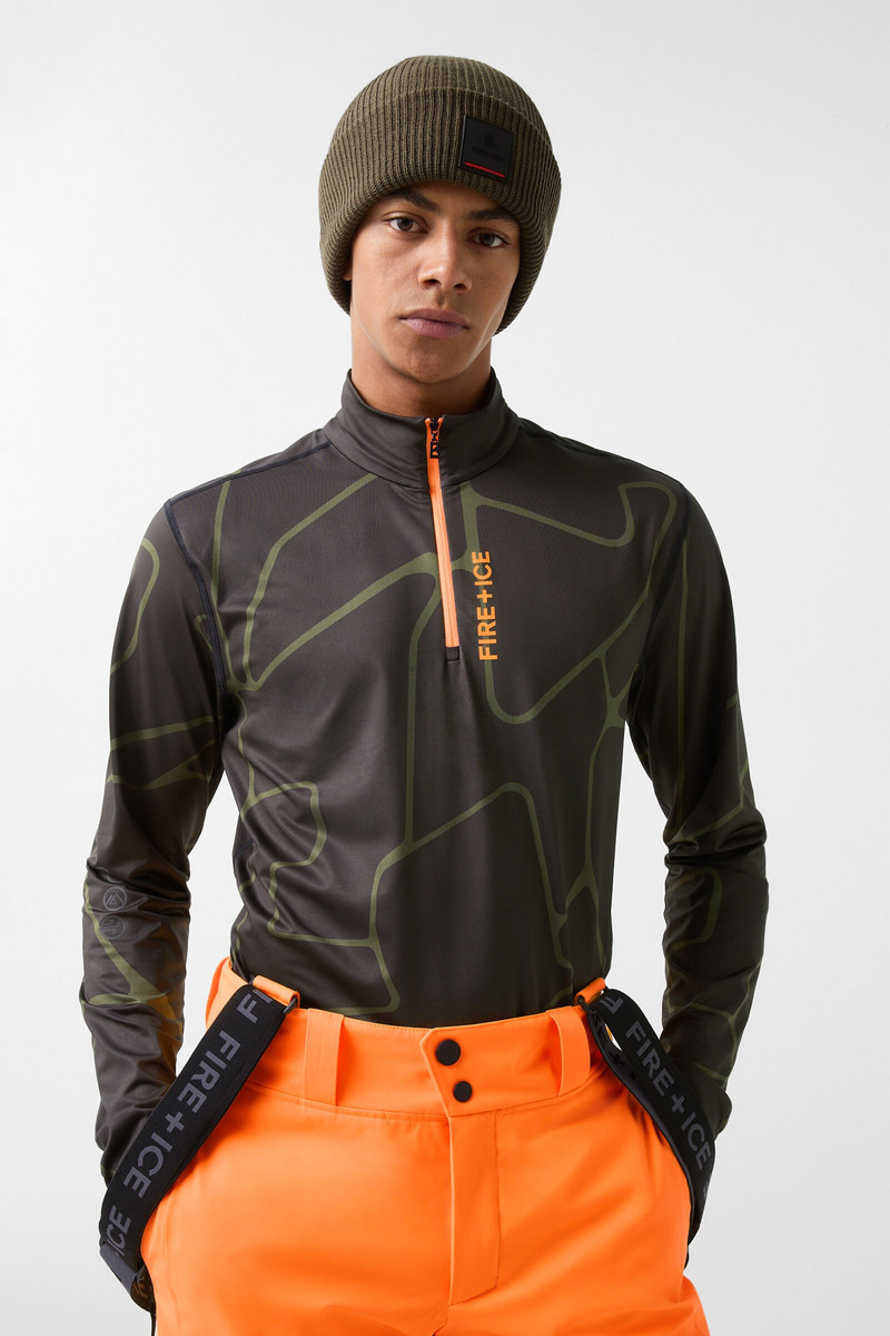 Pascal First layer in Black/Olive green 2