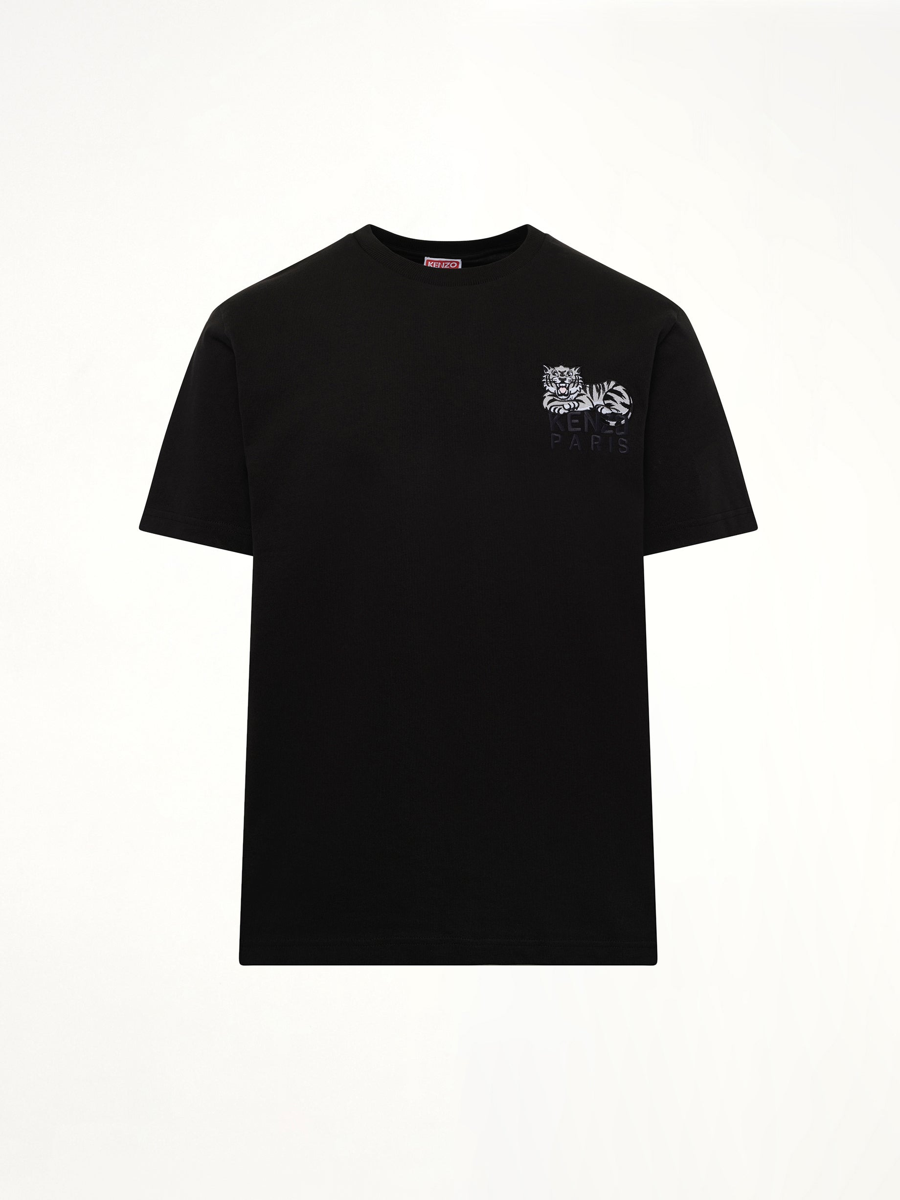 Gots Kenzo Happy Tiger Embroidered Classic T-Shirt in Black - 2