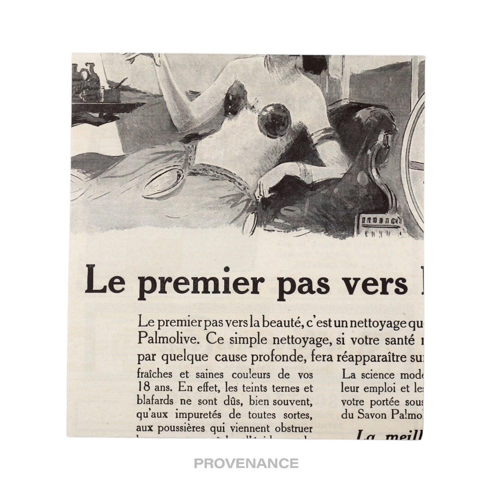 Louis Vuitton Antique Vintage Newsprint Ad - FUR TRUNK - 4