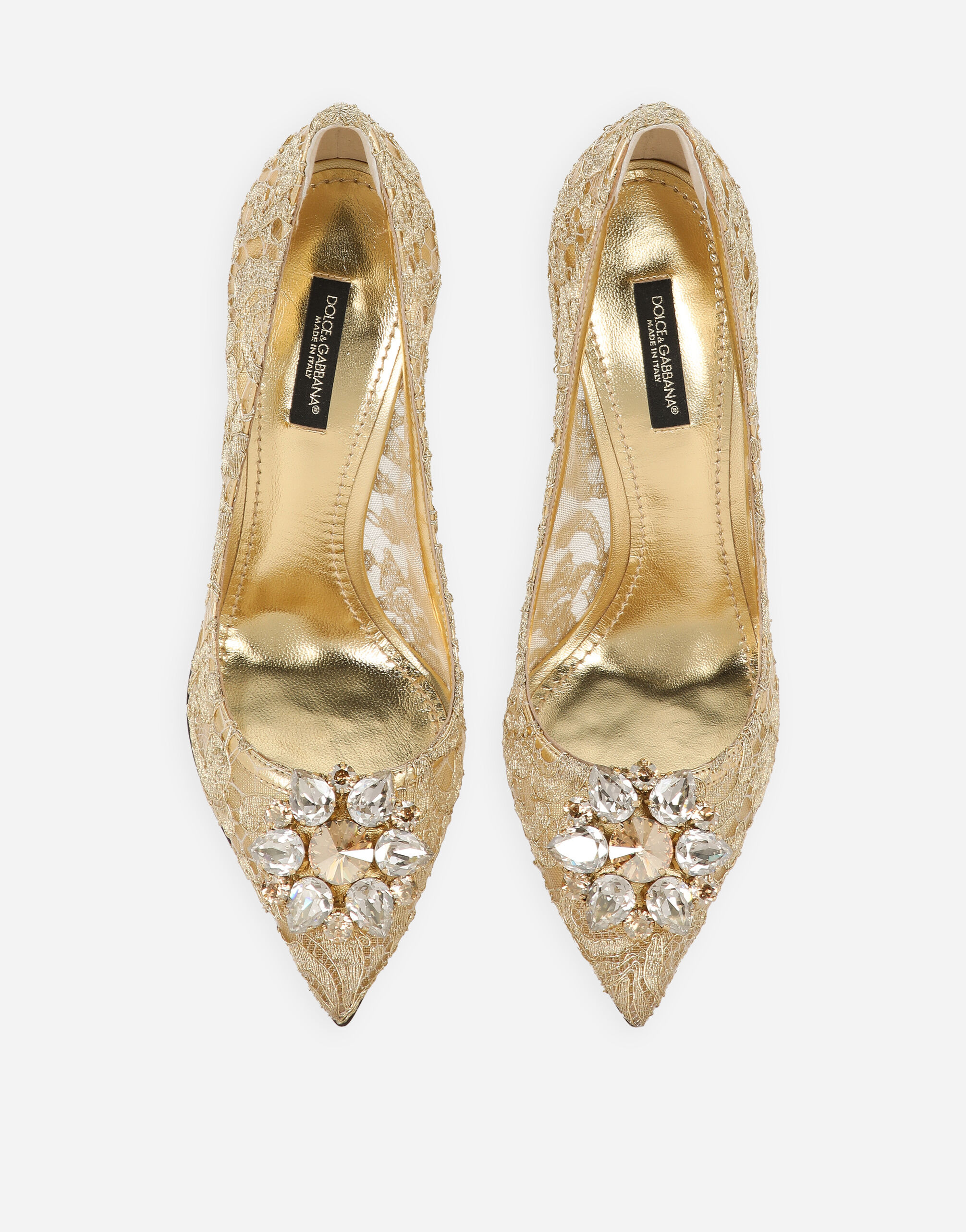 Pump in Taormina lace with crystals - 5