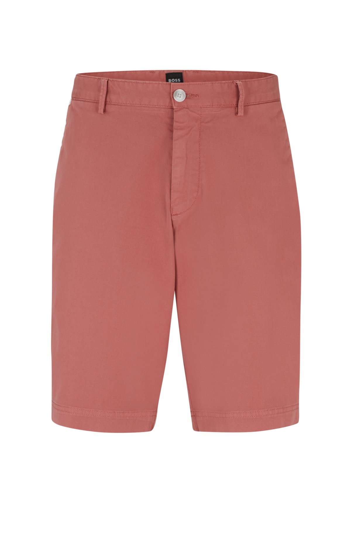 SLIM-FIT SHORTS IN STRETCH-COTTON GABARDINE - 1