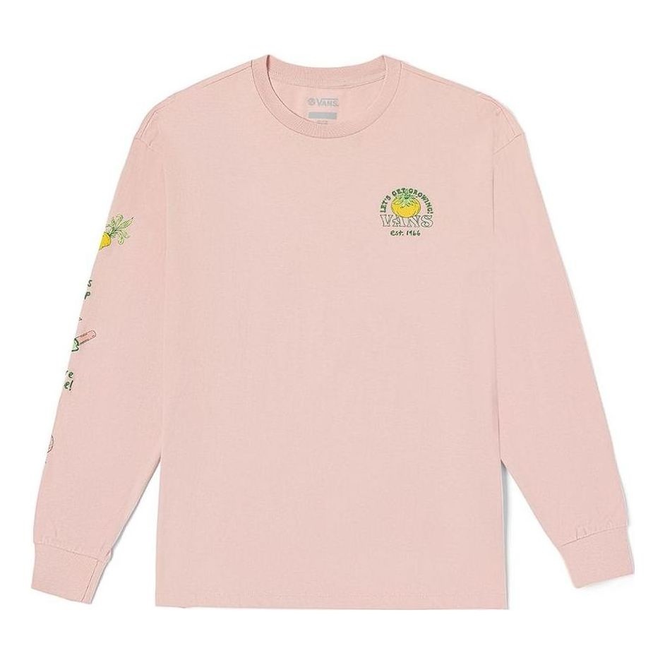 (WMNS) Vans Growth Garden Long Sleeve T-Shirt 'Pink' VN0007AMBQL - 1