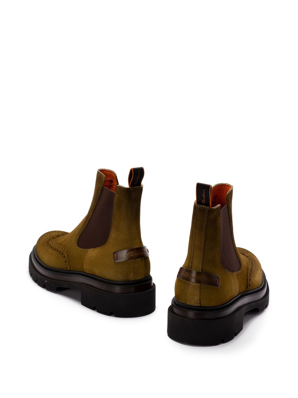 leather logo-patch chelsea boots - 2