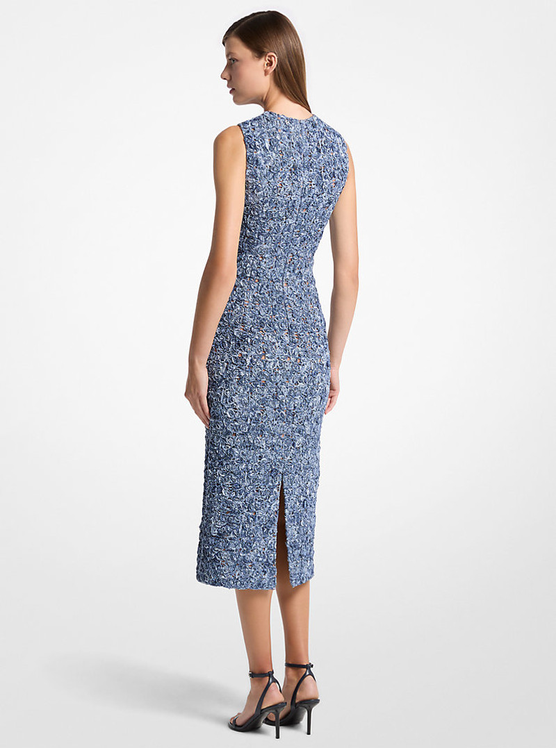 MICHAEL KORS COLLECTION Tie-Die Floral Soutache Lace Sheath Dress outlook
