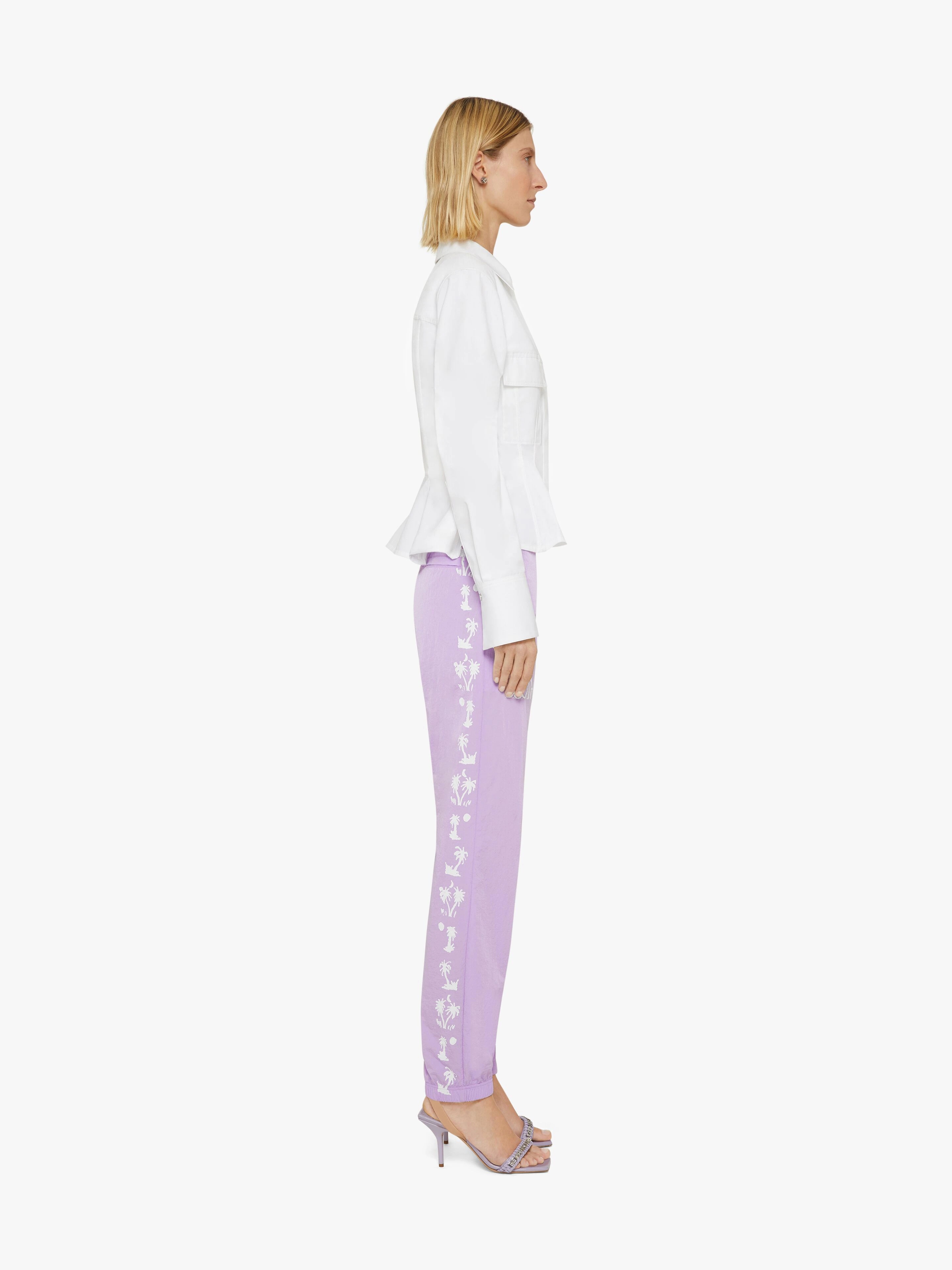 JOGGER PANTS IN NYLON WITH GIVENCHY GOTH PRINTS - 3