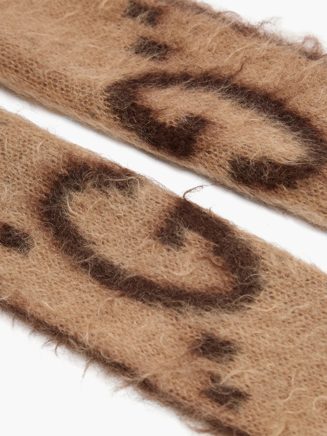 GG logo-jacquard mohair-blend scarf - 2